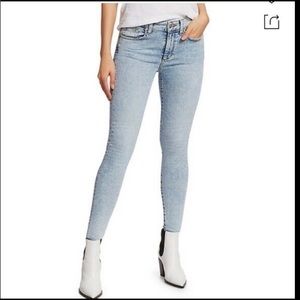 Joe's Womens Icon Crop Skinny Jeans Blue Size 24 Mid-Rise Stretch Denim $168